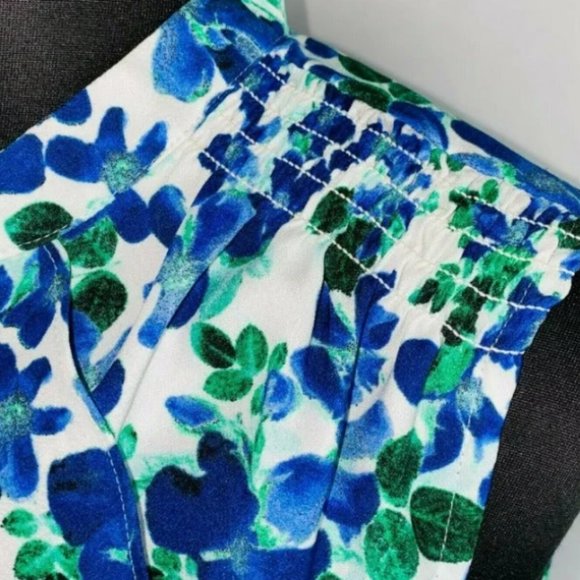 TRDUP- Ann Taylor Womens Medium Floral Print Ruffle Neckline Sleeveless - Picture 6 of 9